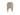 Nancy dining chair with beige upholstered seat and backrest, dark wooden legs with gold accents